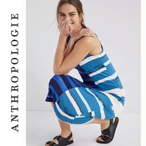 NWOT Anthropologie Striped Midi Dress